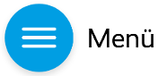 Blaues Menü-Symbol mit drei weißen Strichen und dem Wort Menü.